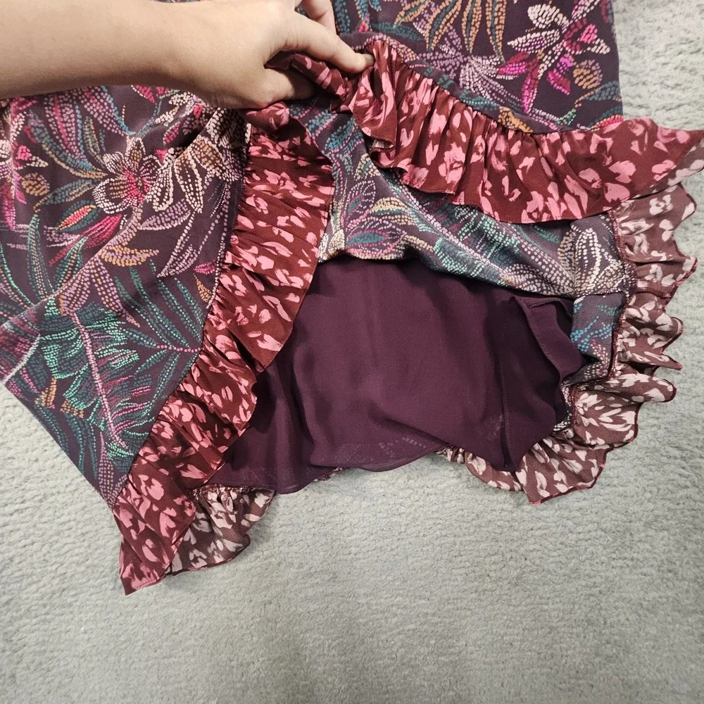 Johnny Was Alicante Silk Tunic Dress XL Floral Tropical Cruise‎ Designer Luxury - Picture 6 of 14